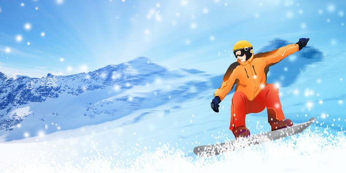 冰雪奥运背景图图片