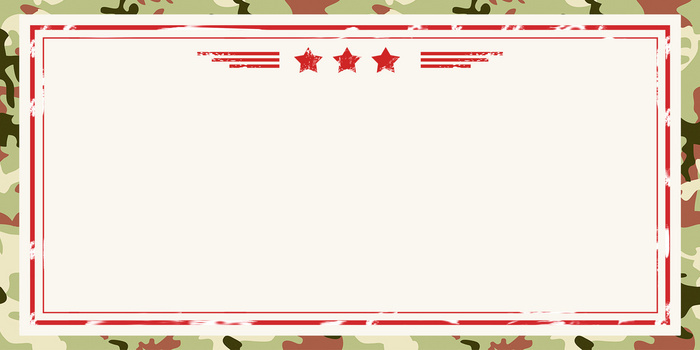 简约军事训练迷彩边框背景