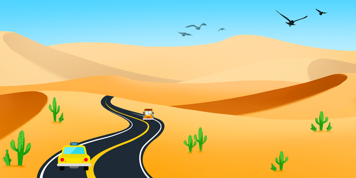 沙漠公路背景图片大全 沙漠公路背景素材下载 熊猫办公