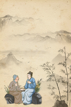 水墨风中医素材图片