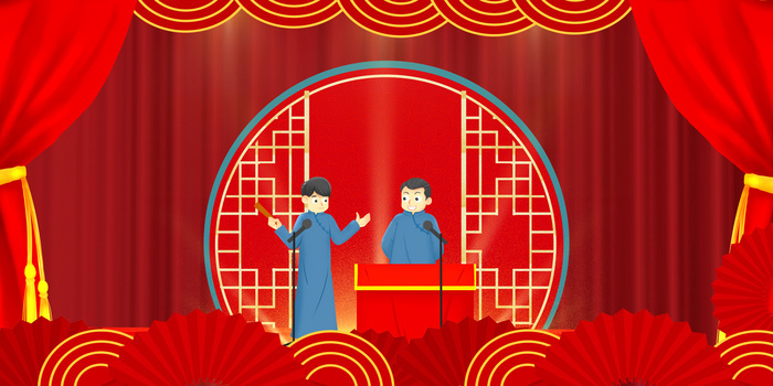 舞台红色精美幕布