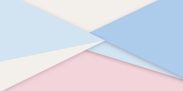 粉蓝清新极简撞色几何背景