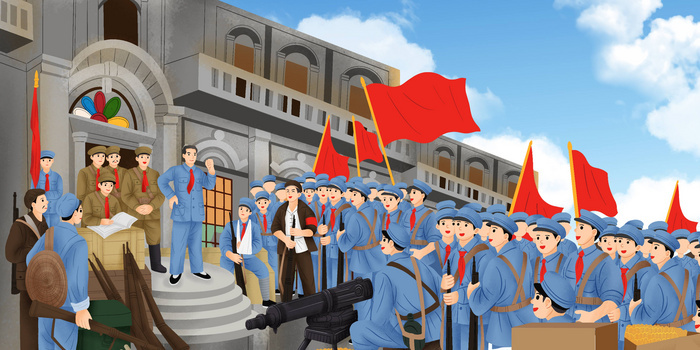 南昌起义绘画素材图片