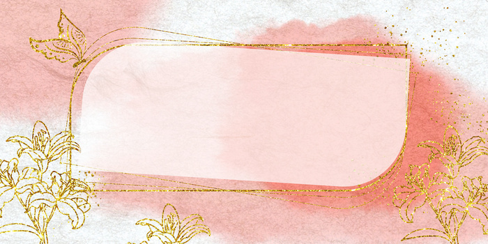 蝴蝶烫金创意ins风背景