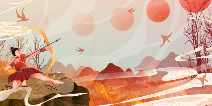 中国神话故事背景图片素材下载_熊猫办公