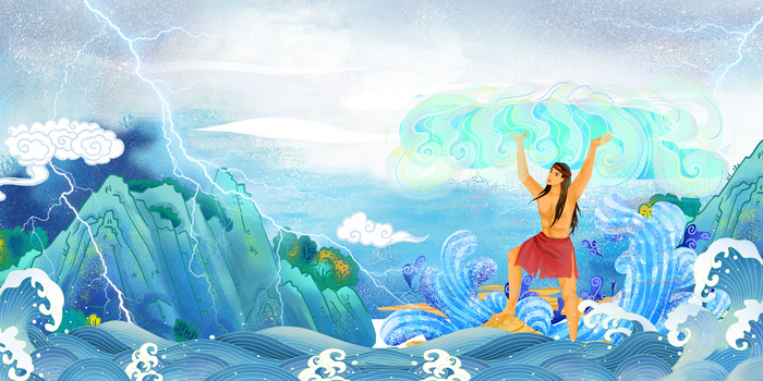 中国神话故事背景图片素材下载_熊猫办公