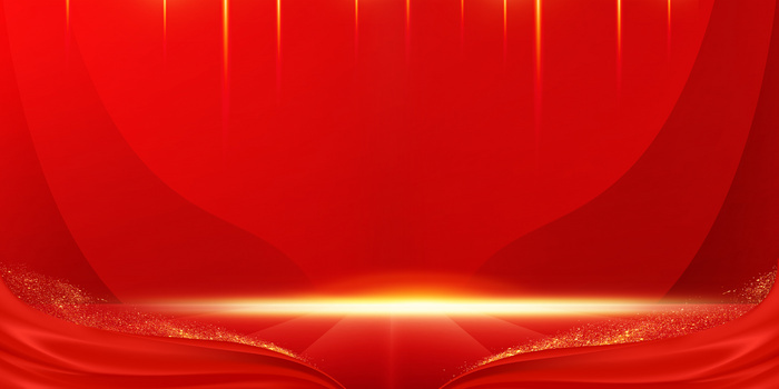 简约红色喜庆金色光效背景