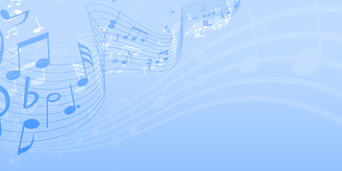 简约蓝色音乐节背景图