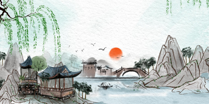 中国古风水墨