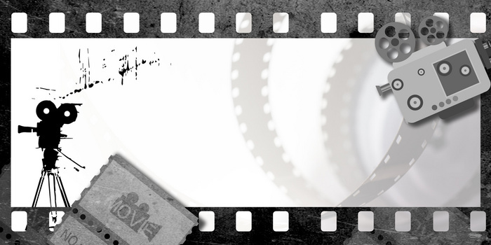 黑白复古电影节致敬默剧背景
