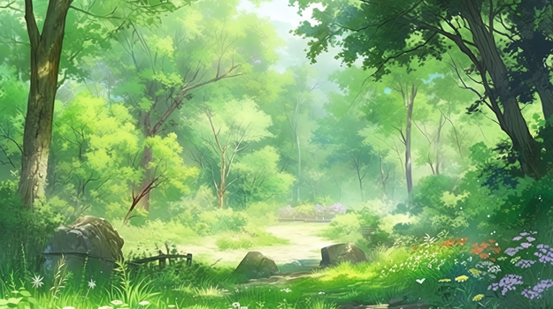 卡通森林背景图片大全_卡通森林背景素材下载_熊猫办公