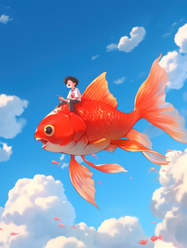 鲤鱼跃龙门背景图片大全_鲤鱼跃龙门背景素材下载_熊猫办公