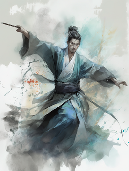 武侠人物插画jpg像素:1856 x 2464格式: jpg中国风水墨古代武侠仙侠