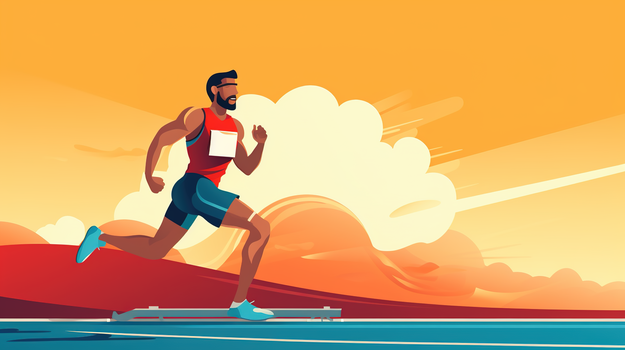 2912 x 1632格式: jpg全民健身日运动员跑步插画jpg像素:2912 x 1632
