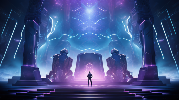 2912 x 1632格式: jpg卡通电子竞技比赛团队选手创意插画jpg像素:2912