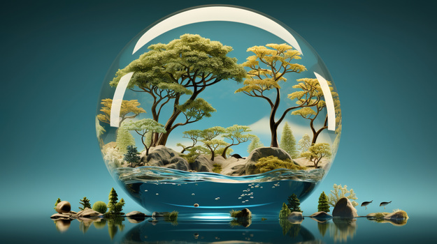 珍惜水资源创意图片