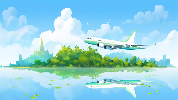 夏日酷爽小岛背景