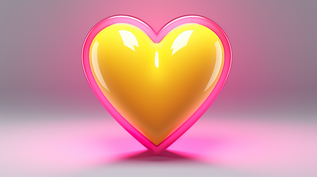 3d立体爱心模型情人节创意图片