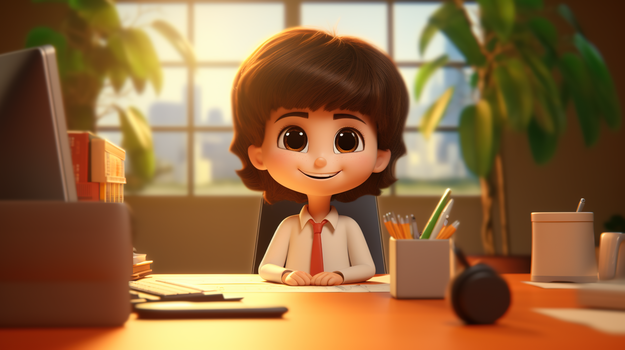 心理诊所里问诊的心理医生插画