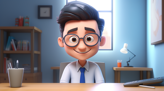 心理诊所里问诊的心理医生插画