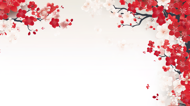 白底红色斑点白色简约背景