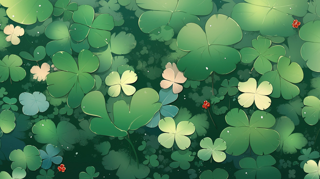 jpg四叶幸运草草丛插画jpg像素:2912 x 1632格式: jpg草坪草地背景