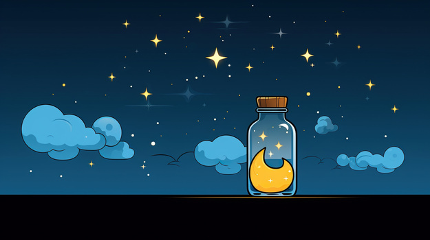 蓝色黑色卡通夜晚合成背景背景图片素材免费下载_熊猫办公