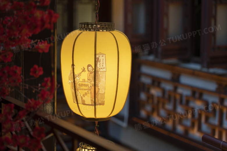 城隍庙灯笼灯光图片