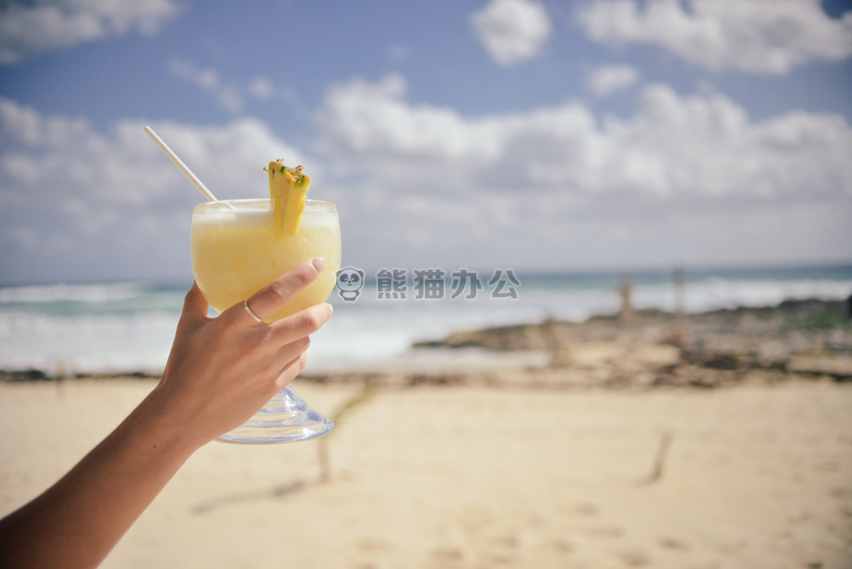酒精 酒精的 海滩