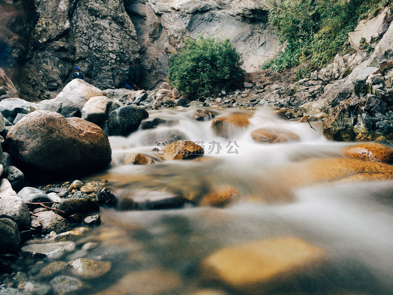 小溪 景观 长时间曝光