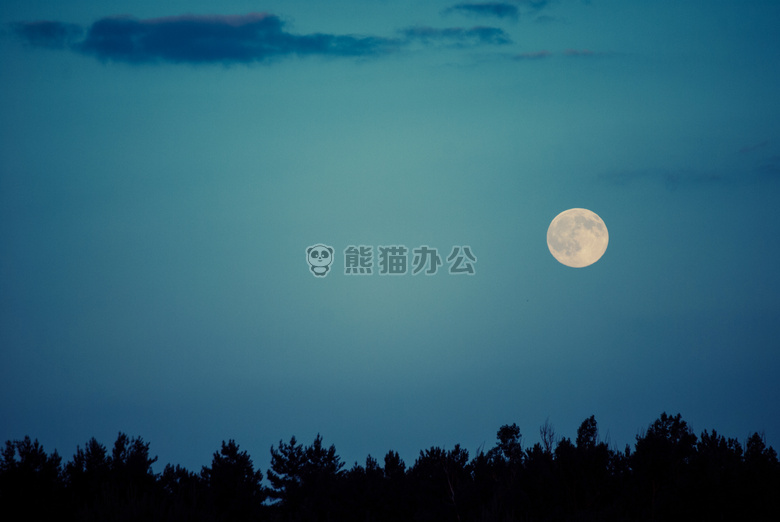 月亮 夜