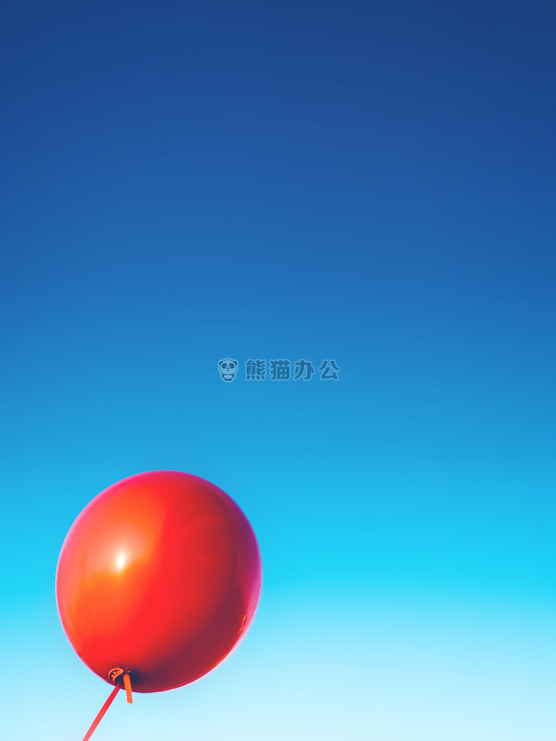 气球 浮动 红色