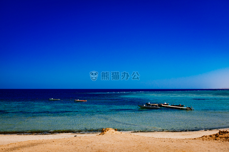 海滩 蓝色 天空