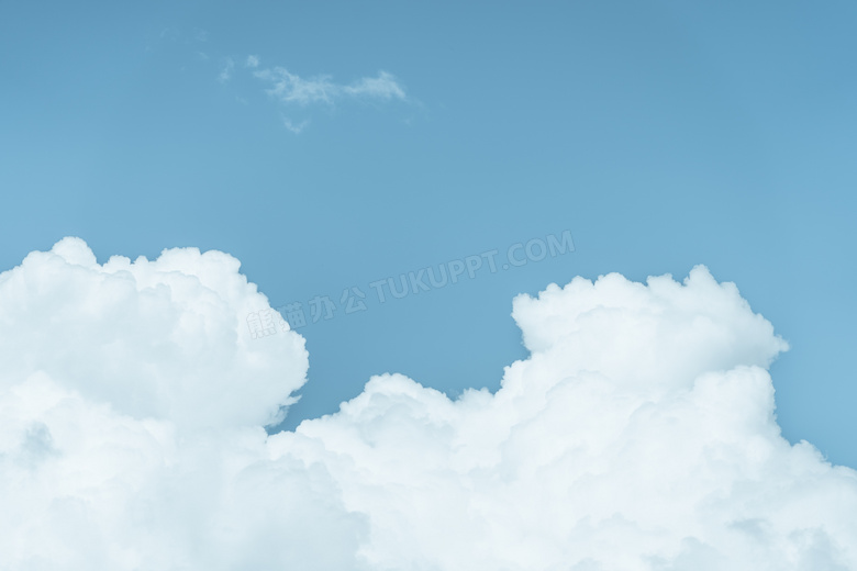 蓝天白色云层图片
