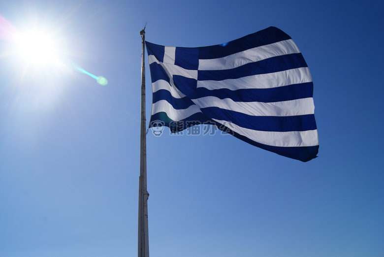 国家 旗帜 希腊