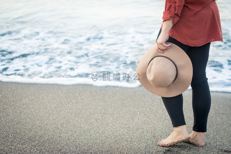 海滩 帽子 假日