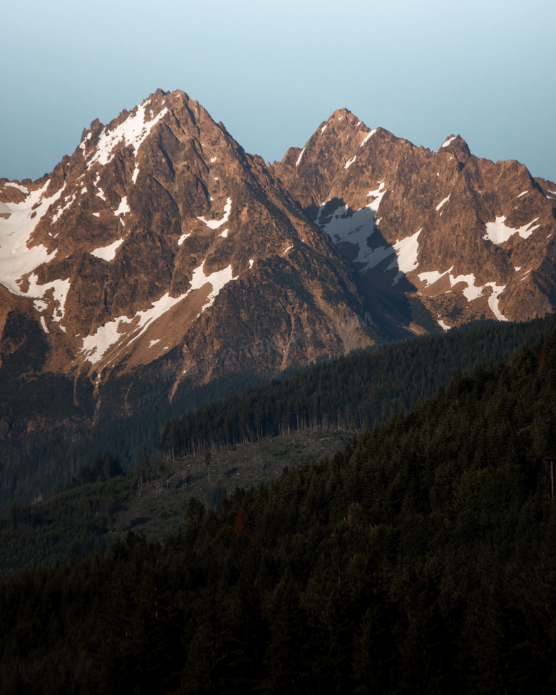 高山山脈風景圖片素材