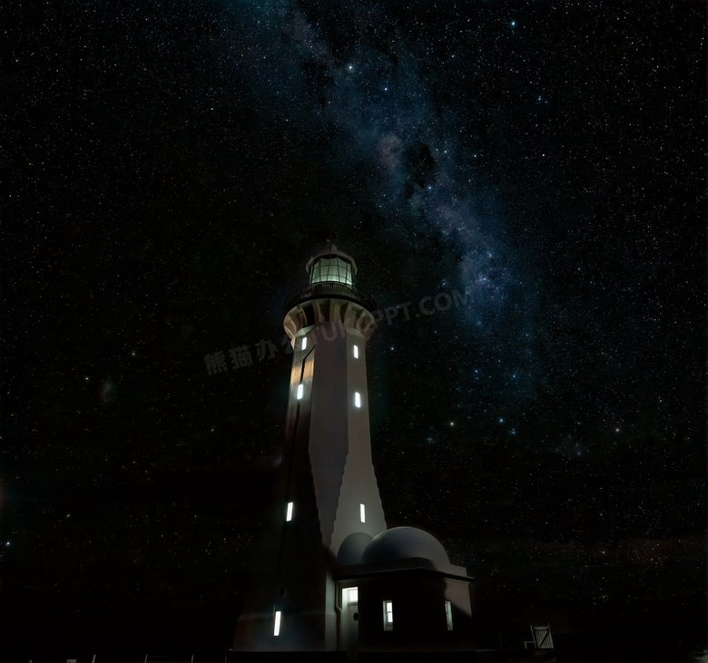 唯美灯塔夜景图片 唯美灯塔夜景图片大全