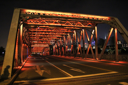 桥 夜 上海