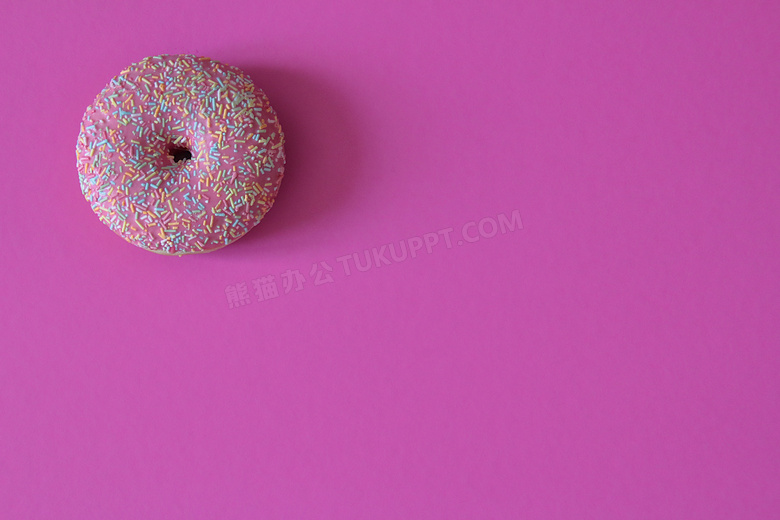 甜甜圈粉色背景图片