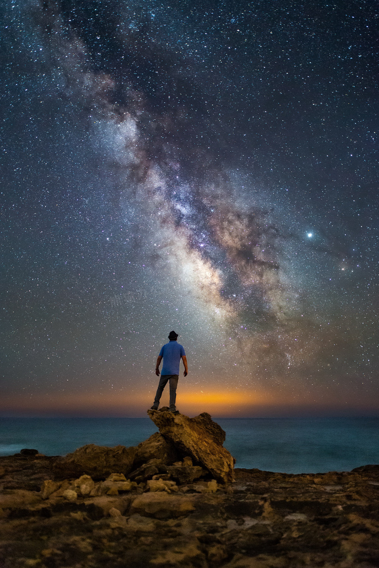 唯美星空银河系图片