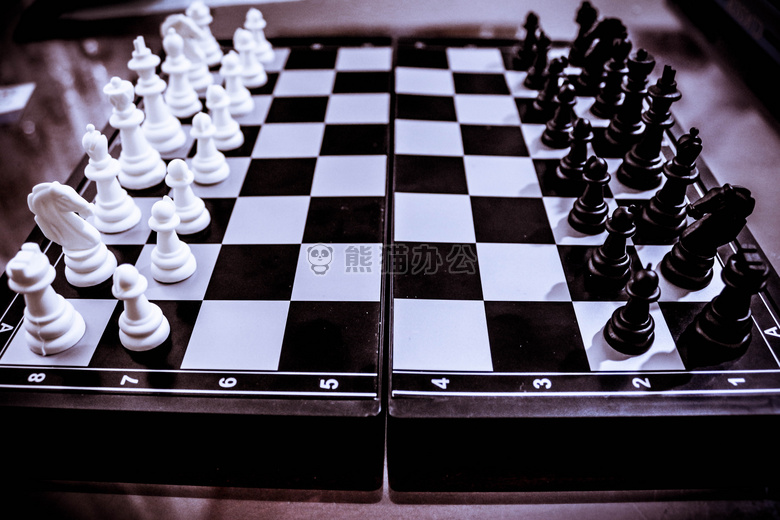 黑色 黑白 国际象棋