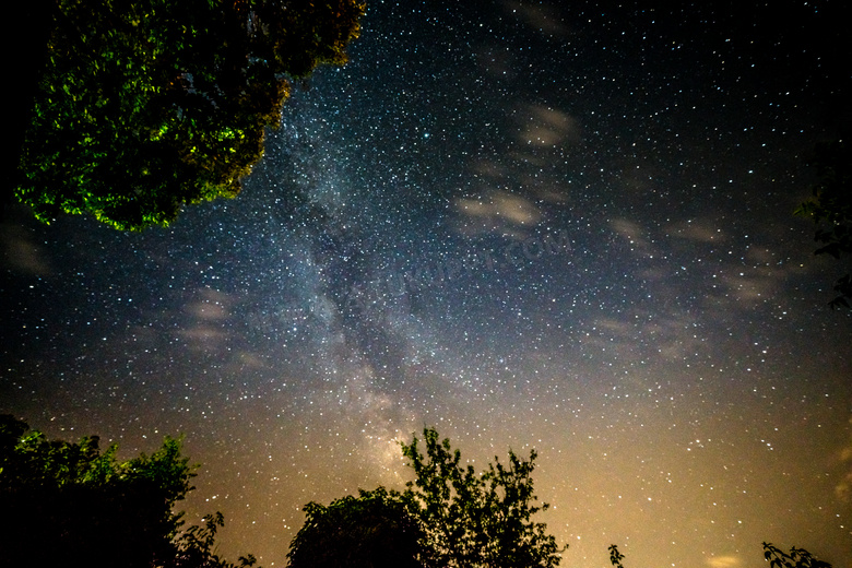 唯美夜晚星空图片