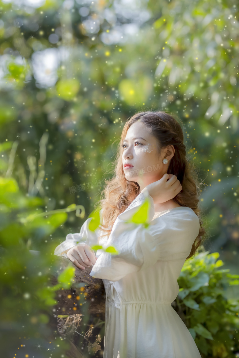 美女春天写真照片