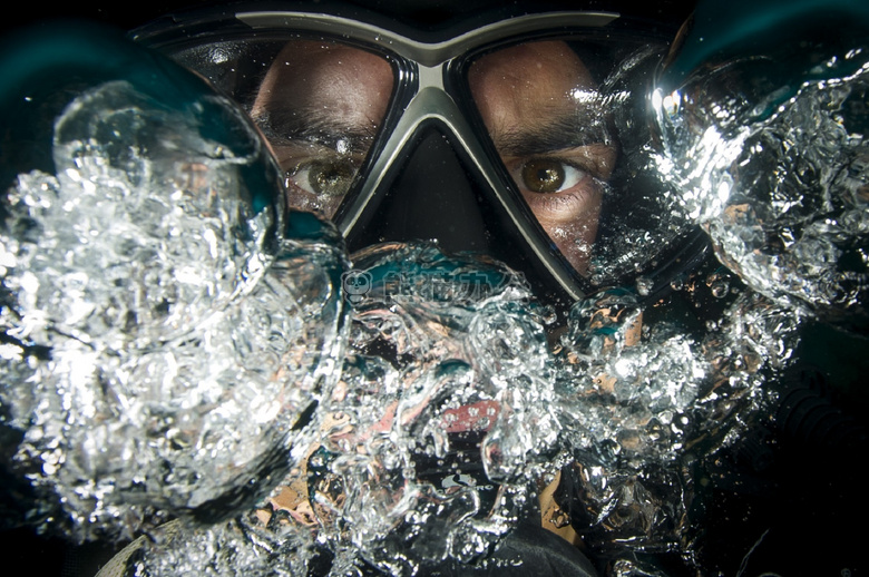 泡沫 潜水 潜水员