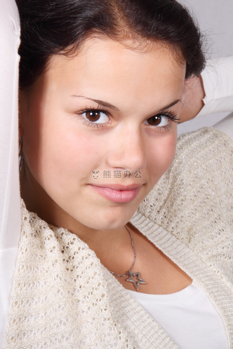 黑发 面对 时尚