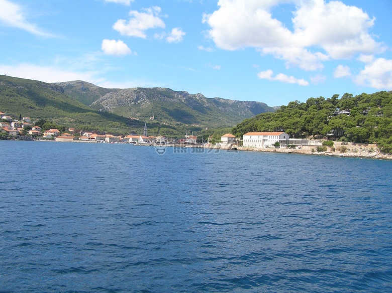 海岸线 山 海