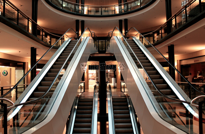 建筑 商业的 自动扶梯