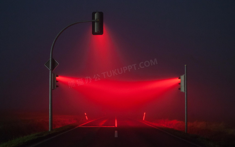 红色交通信号灯图片