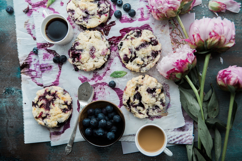 蓝莓烘焙饼干图片